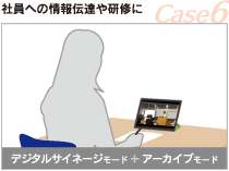 デジタルサイネージモード＋アーカイブモード
