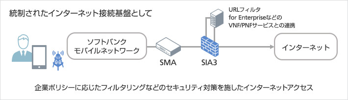 統制されたインターネット接続基盤として