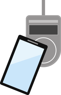 お支払いはスマホをかざすだけ