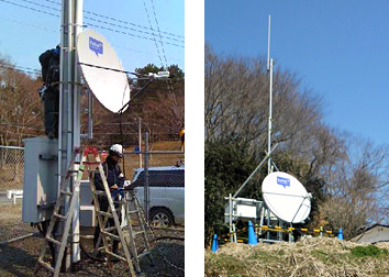 伝送路が切断した基地局に対する衛星回線を活用した通信対策