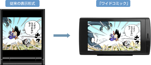 「ワイドコミック」利用イメージ