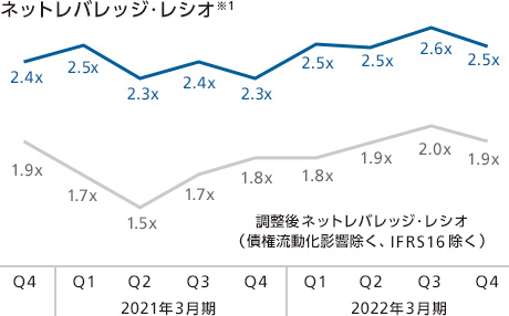 ネットレバレッジ・レシオの図
