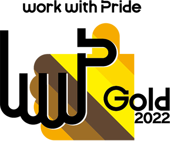 「PRIDE指標2022」の「ゴールド」表彰マーク