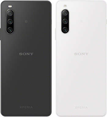 Xperia 10 IV(ソニー製)(左から)ブラック、ホワイト