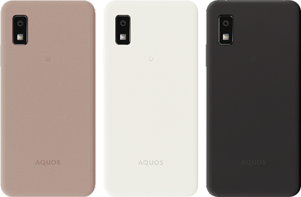 AQUOS wish3(シャープ製)(左から)ピンク(“ワイモバイル”オリジナルカラー)、ホワイト、ブラック