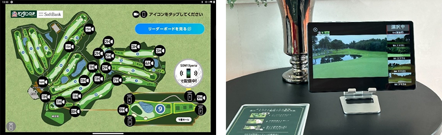 マルチアングルの映像をタブレットで視聴