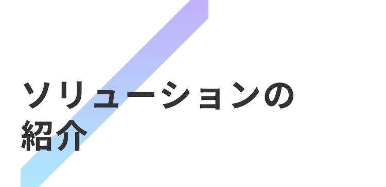 ソリューションの紹介