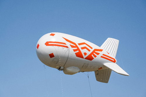 Figure 2: Altaeros' high-altitude tethered aerostat used in the field trial