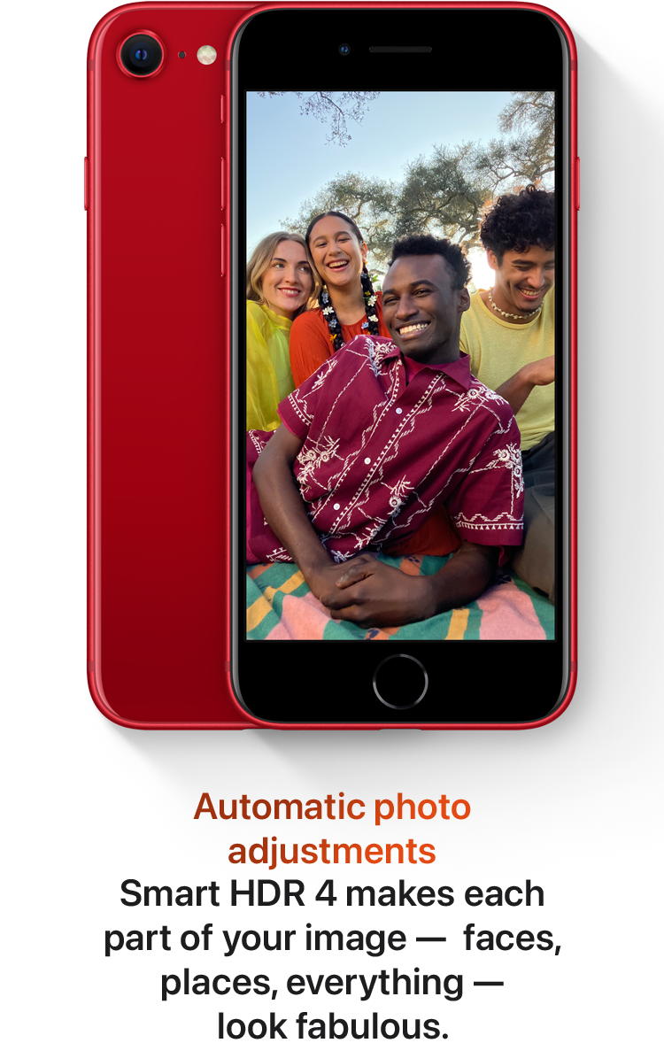 Automatic photo adjustments Smart HDR 4 makes each part of your image — faces, places, everything — look fabulous.