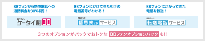 オプションサービスで、さらに便利！