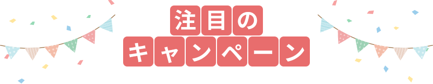 注目のキャンペーン