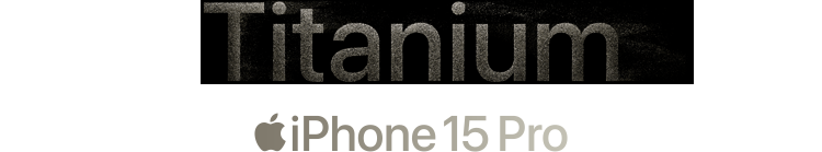Titanium iPhone 15 Pro