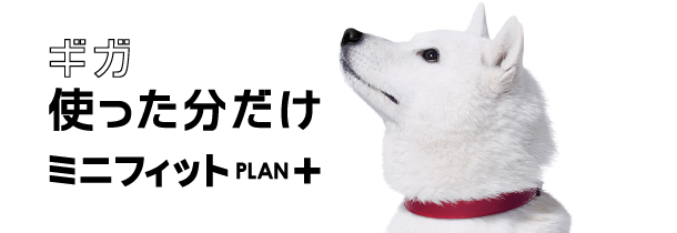ギガ使った分だけミニフィットPLAN+