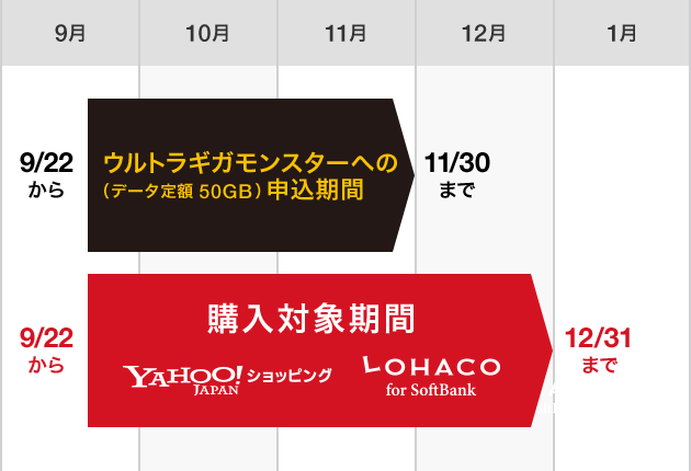 お申し込み、購入対象期間