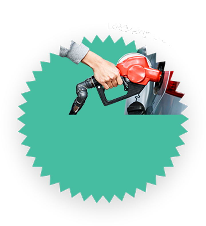 ガソリンスタンドでも