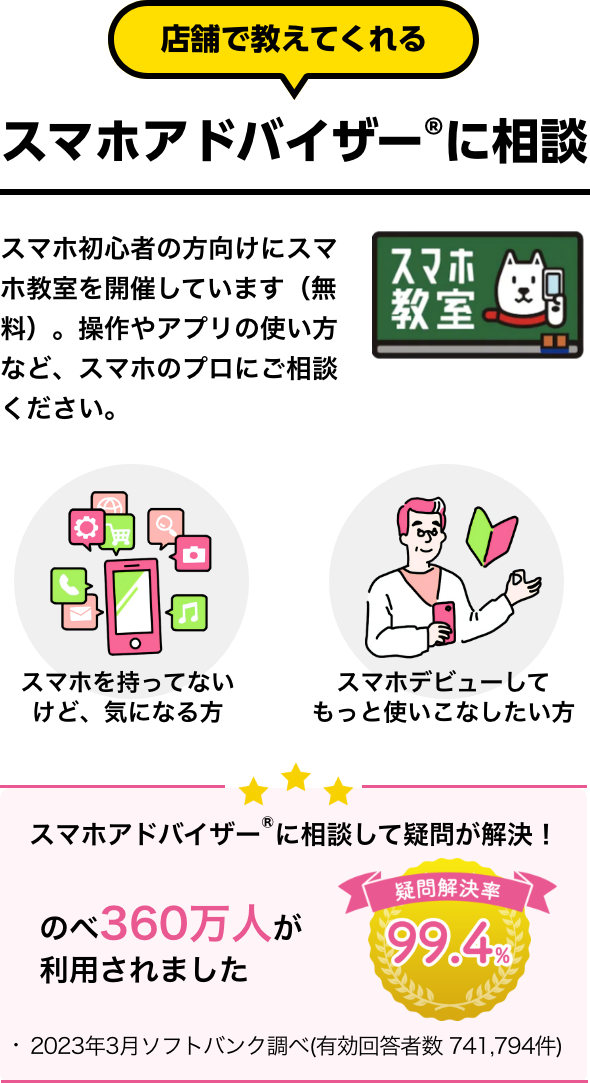 スマホアドバイザーに相談