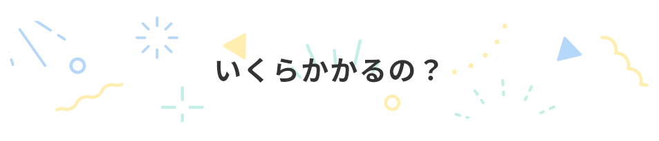 いくらかかるの？
