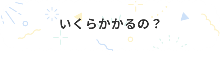 いくらかかるの？
