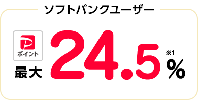 ソフトバンクユーザーPayPayポイント最大24.5%
