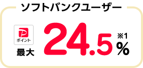 ソフトバンクユーザーPayPayポイント最大24.5%