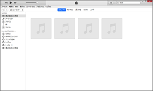 パソコンに転送したアプリケーションや音楽が表示されます。不足がないかご確認ください。