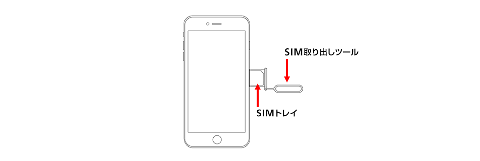 SIM取り出しツール SIMトレイ