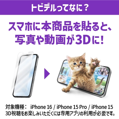 トビデル 3D保護ガラス